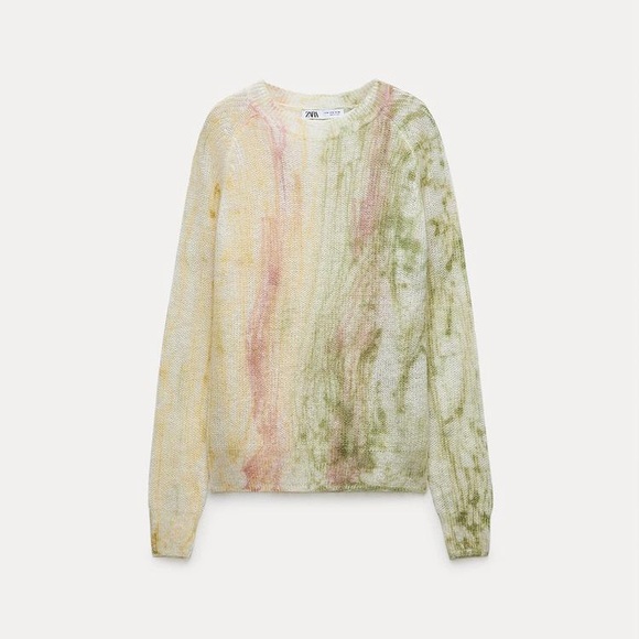 LAST ONE!!! ZARA ALPACA AND WOOL BLEND TIE DYE KNIT SWEATER